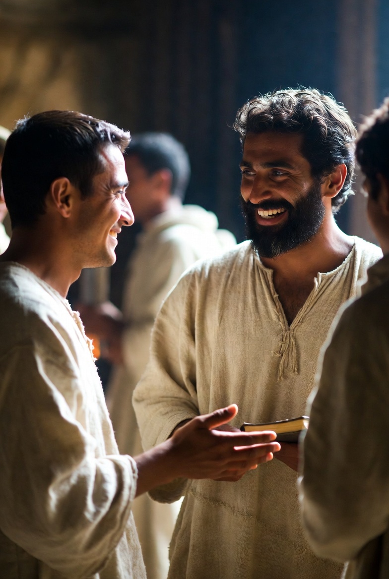 Two of Jesus' believers in centuries past gathering to do as the Word says in the gathering of the brethren.